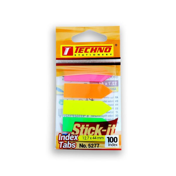 کاغذ یاداشت چسب پرچمی مدل تکنو کد 5277